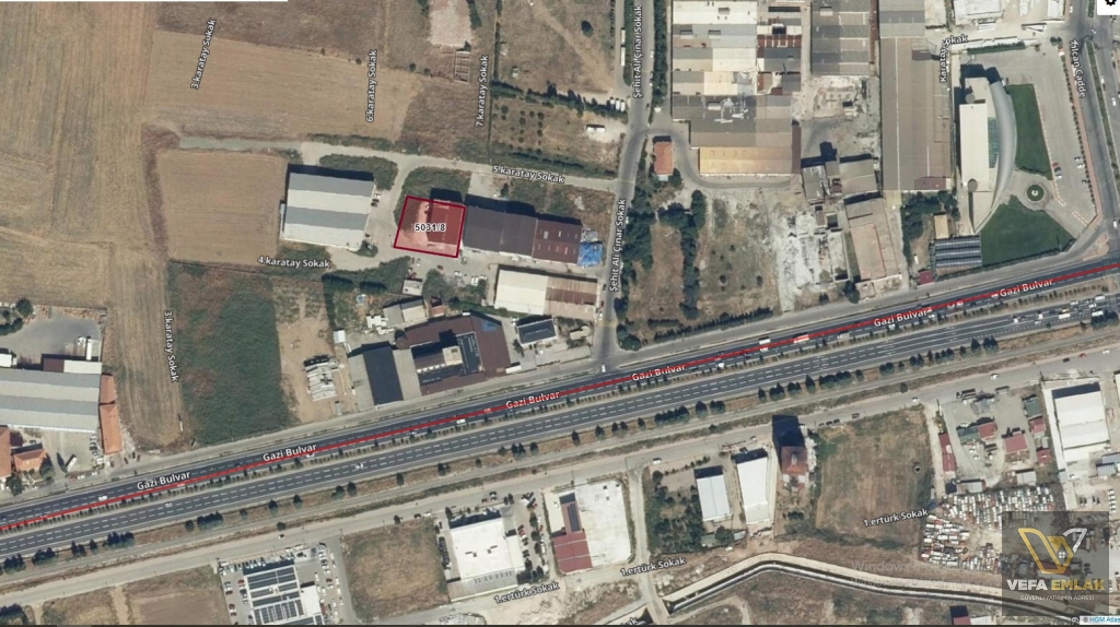 TİCARET ODASI YAKINI 492 m2 SATILIK TİCARİ ARSA