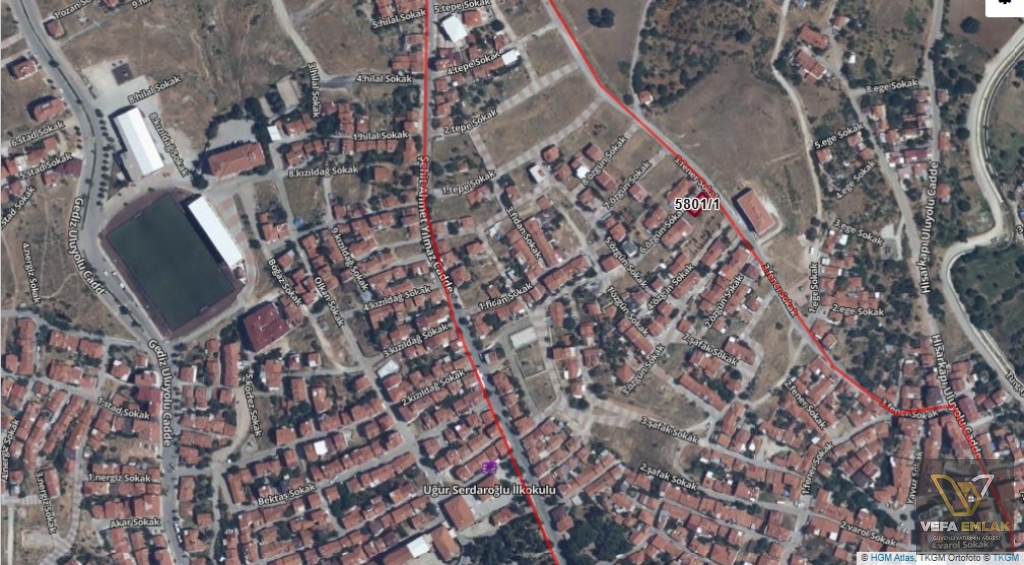 IŞIK MAH. ŞHT.AHMET YILMAZ CADDESİ ÜZERİ SATILIK KÖŞE PARSEL ARSA