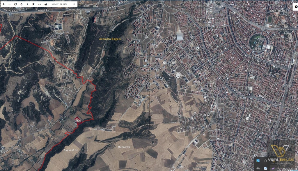 Y.KARAAĞAÇTA İLK İMARA AÇILACAK BÖLGE OLAN YATIRIMLIK 9.140 m2 SATILIK TARLA