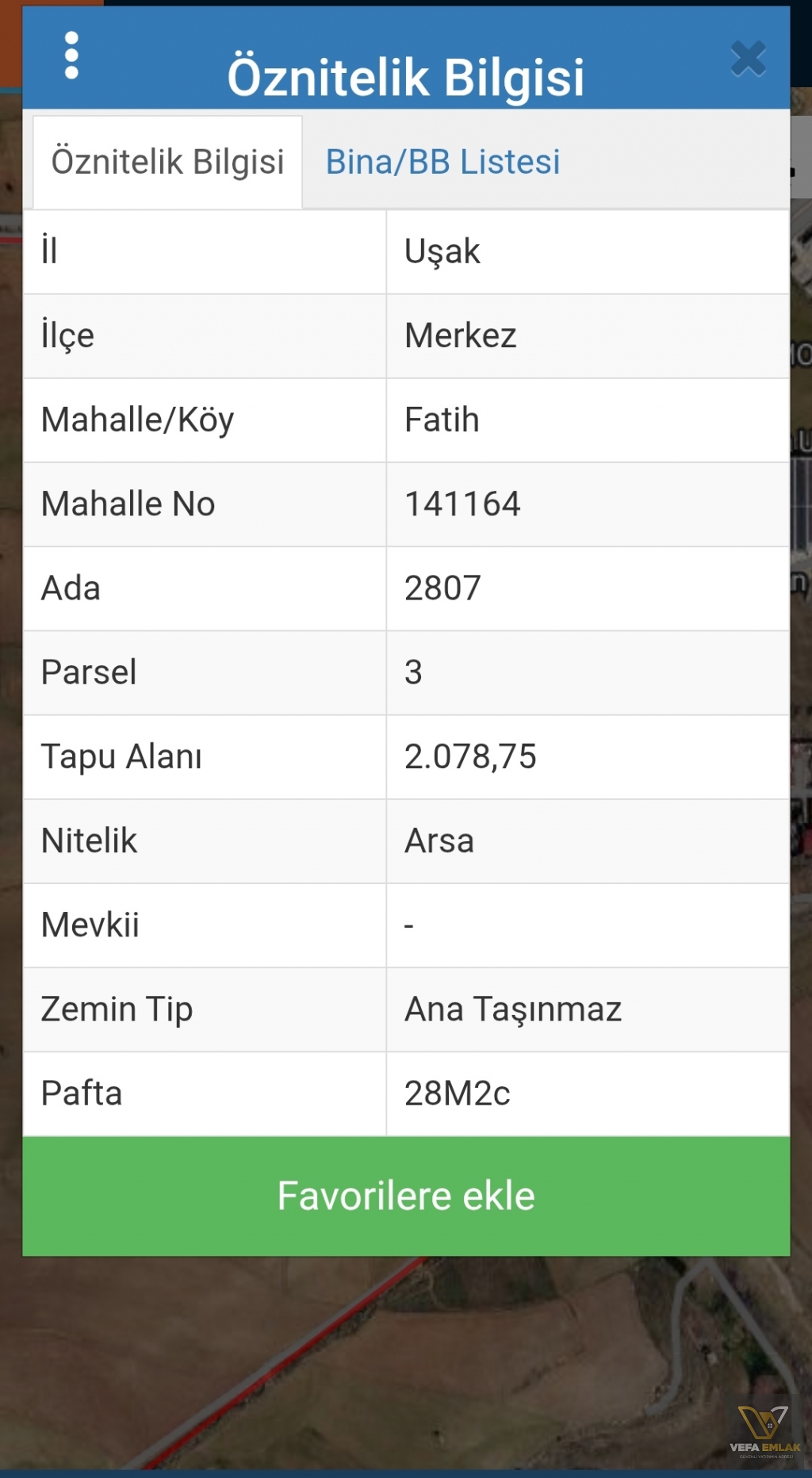 FATİH MAHALLESİ'NDE 32 DAİRELİK PROJEYE UYGUN 2.078,75 m² ARSA