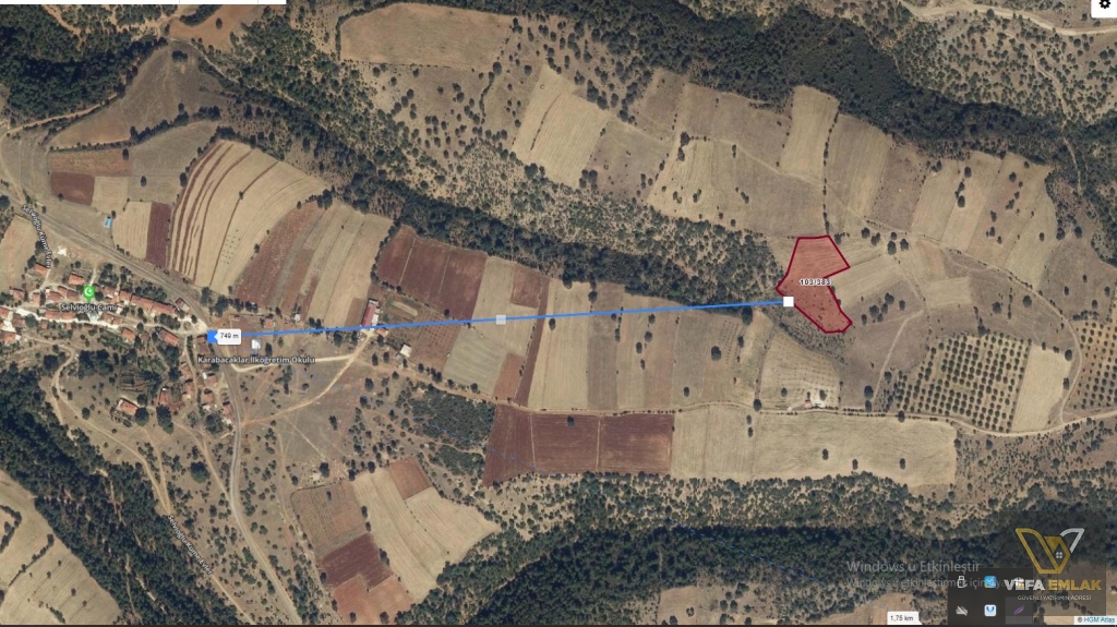 SELVİOĞLU DÜNEK YAKINI SATILIK 7.004 M2 SATILIK TARLA