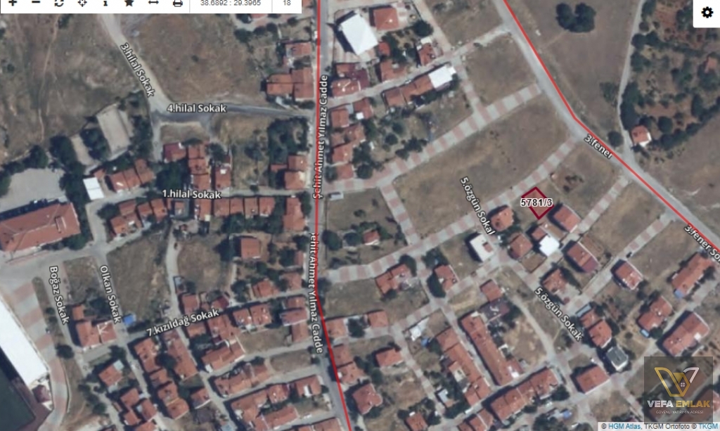 IŞIK MAH. ŞEHİTLER MEDİNE CAMİ YAKINI YATIRIMLIK 173 m2 ARSA